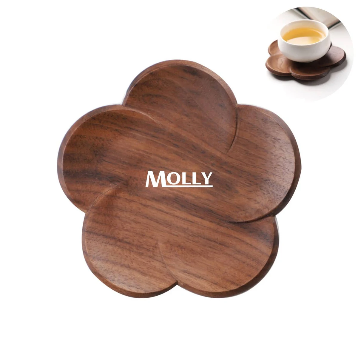 Walnut Wood Coasters 1