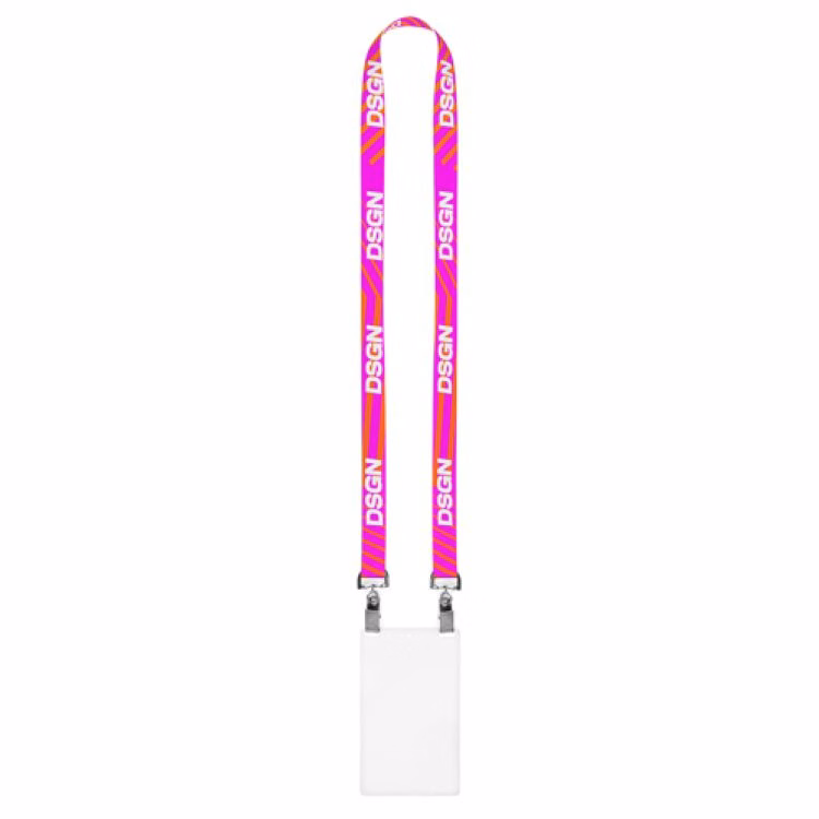 3/4" Full Color Satin Finish Lanyard w/Open 2-End Attachments Import Air (FAST Production)