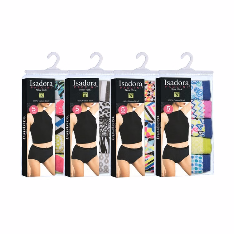 Women's Fashion Print Panties - 5-Pack Sizes 5-7