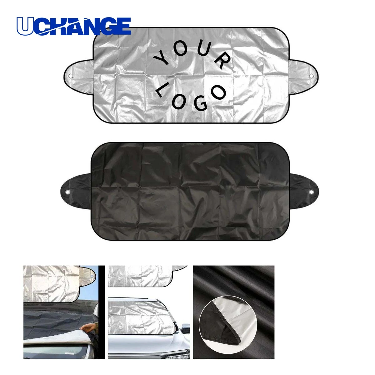 Car Sunshade with Suction Cups 1