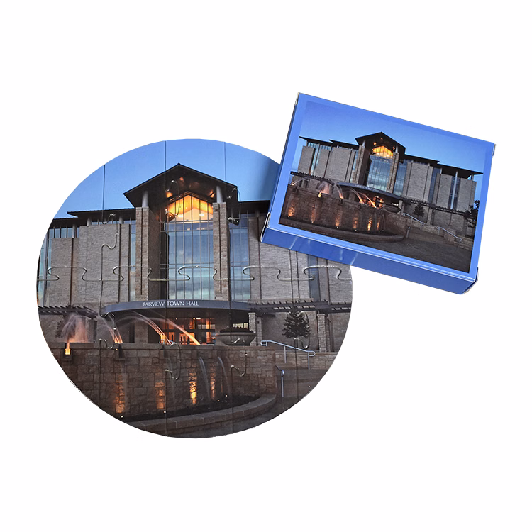 10 Pieces - 8" Diameter - Medium Puzzle in Box