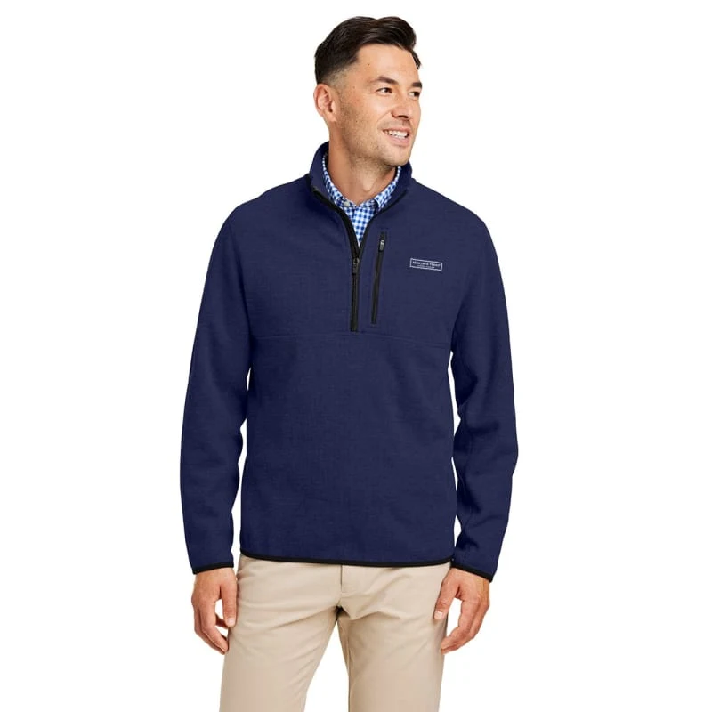 Vineyard Vines Men's Mountain Sweaterfleece Quarter-Zip Pullover - K004694 1