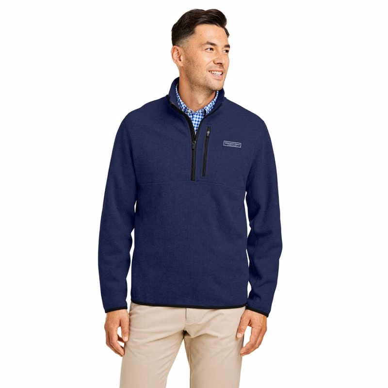 Vineyard Vines Men's Mountain Sweaterfleece Quarter-Zip Pullover - K004694