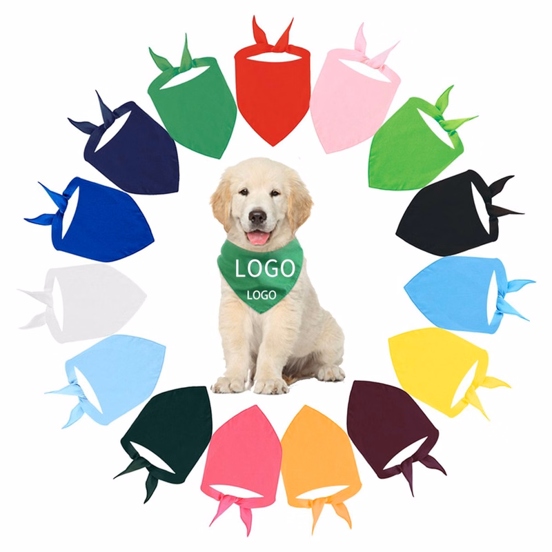Individually Packaged Customizable Polyester Pet Bandana