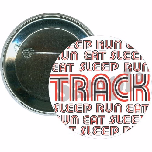 Eat Sleep Run Track, Sports Button