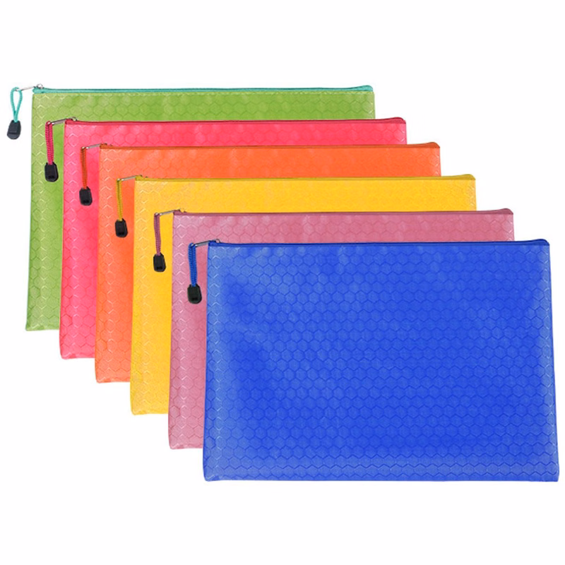 A4 Waterproof Zipper Documents Pouch