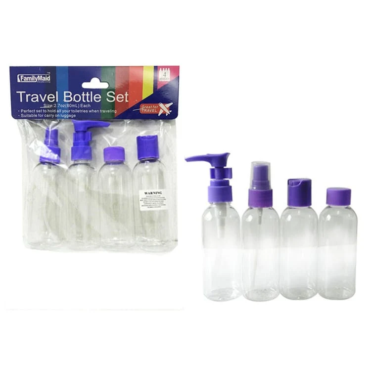 Travel Bottle Sets - 2.7 oz 4 Piece 1