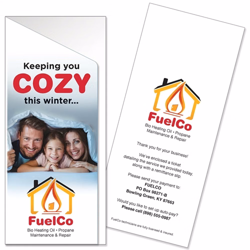 Digital Print Receipt Holder with Your Custom Design Printed Full Color
