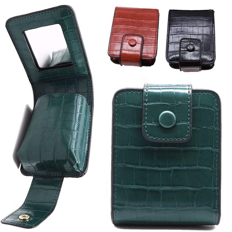 Lipstick Case with Mirror Cute Portable Makeup Bag