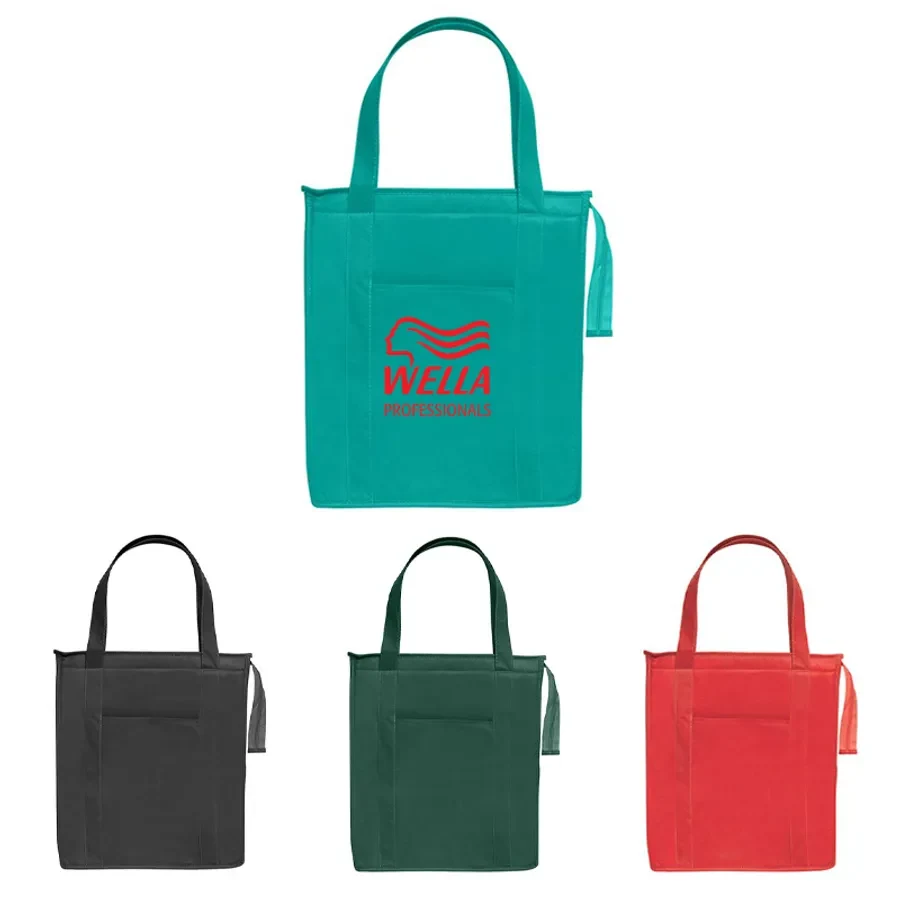16" Custom Non Woven Insulated Shopper Tote Bag 1