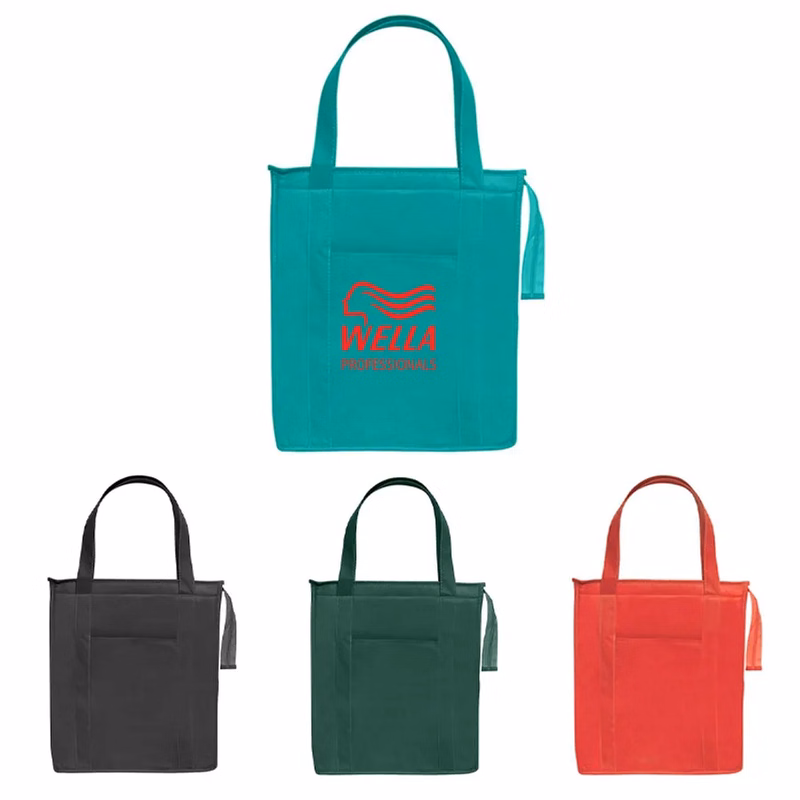 16" Custom Non Woven Insulated Shopper Tote Bag