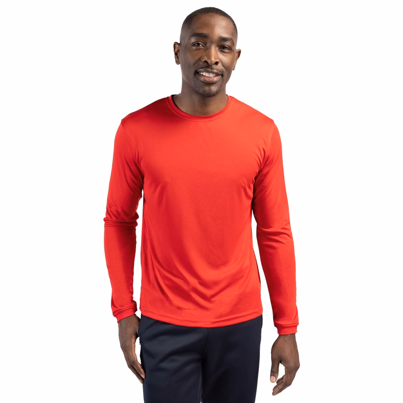 Clique Spin Solution-dyed Performance Jersey Mens Long Sleeve Tee