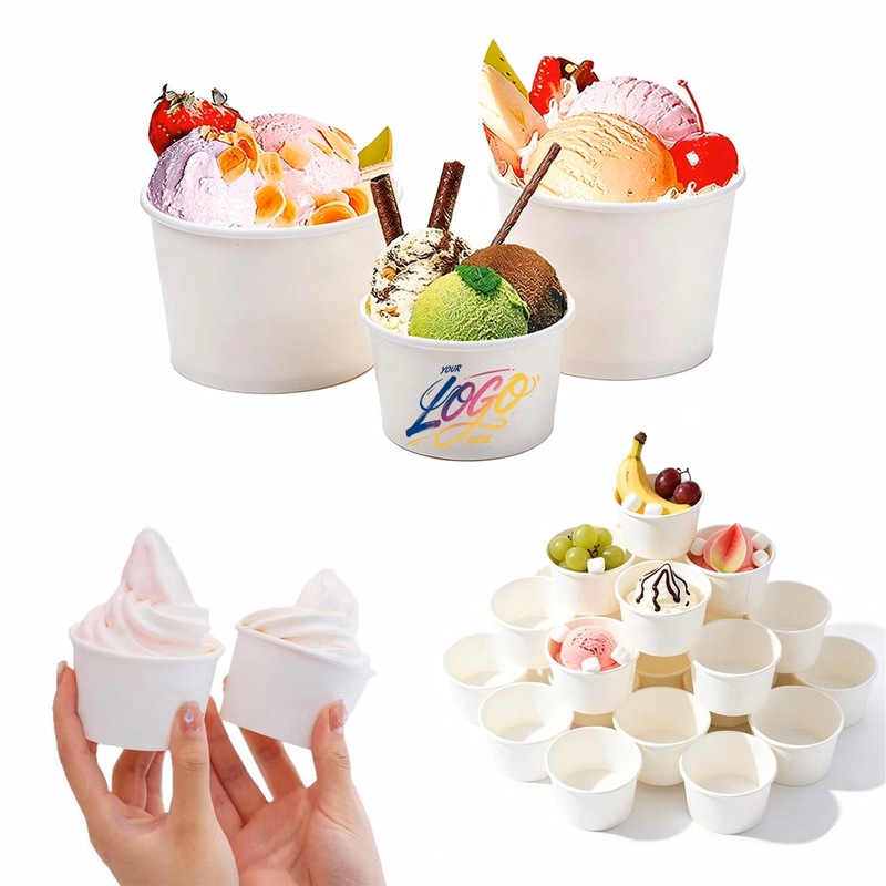 6.8oz Disposable Ice Cream Paper Cup