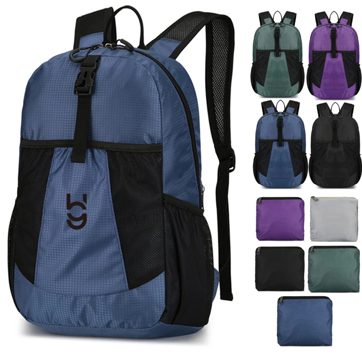 Foldable Waterproof Backpack with Multiple Compartments 1