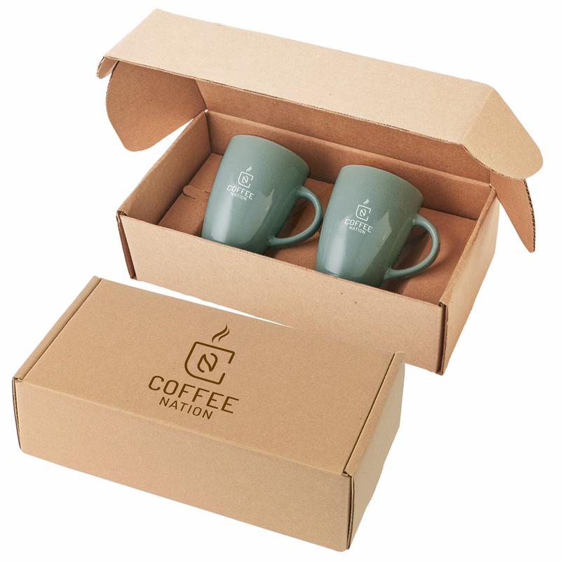 12 Oz. Pacific Ceramic Mugs Gift Set
