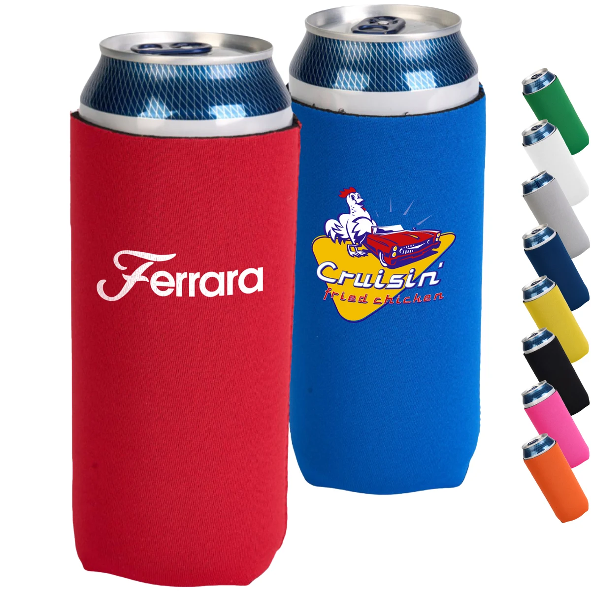 3mm Neoprene 16 Oz. Can Sleeve, custom koozie with logo imprint 1