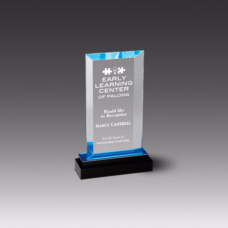 CrystalAcrylic Fusion Beveled Rectangle Award (5"x7-1/8"x1")