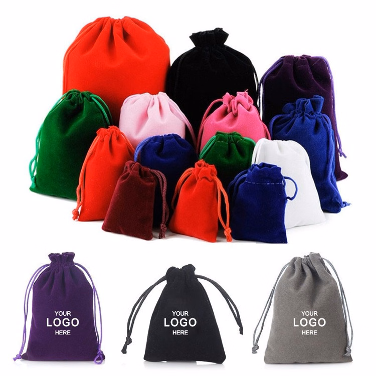 Drawstrings Velvet Gift Bags
