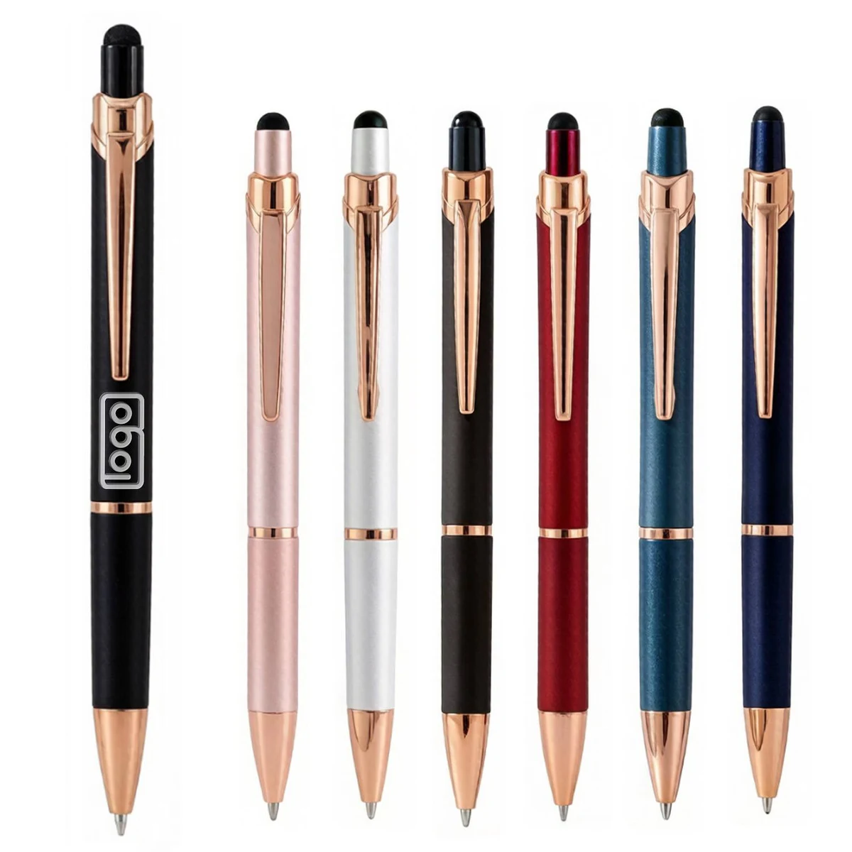 Aluminum Barrel Stylus Ballpoint Pen 1