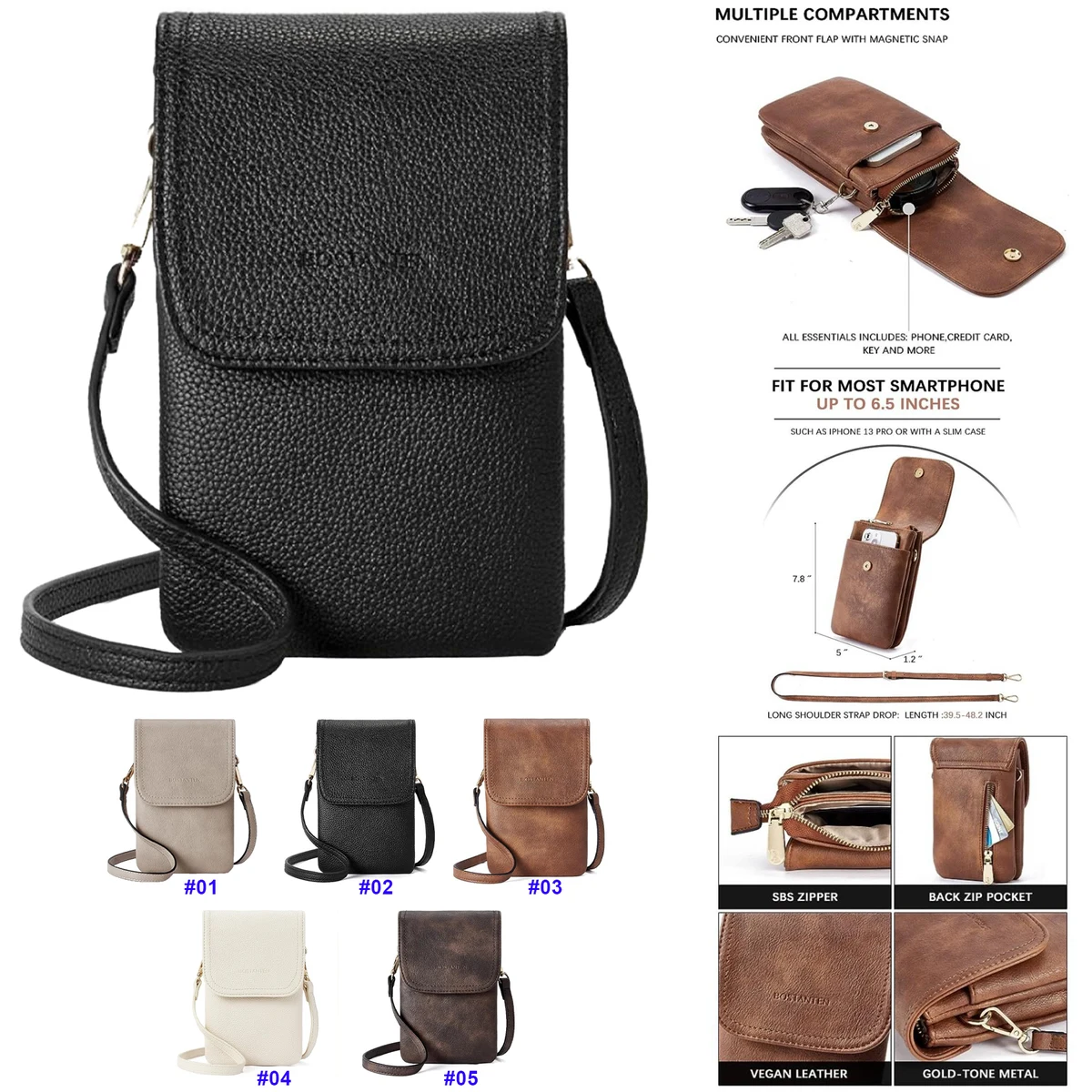 Leather Small Crossbody Bags for Women 1