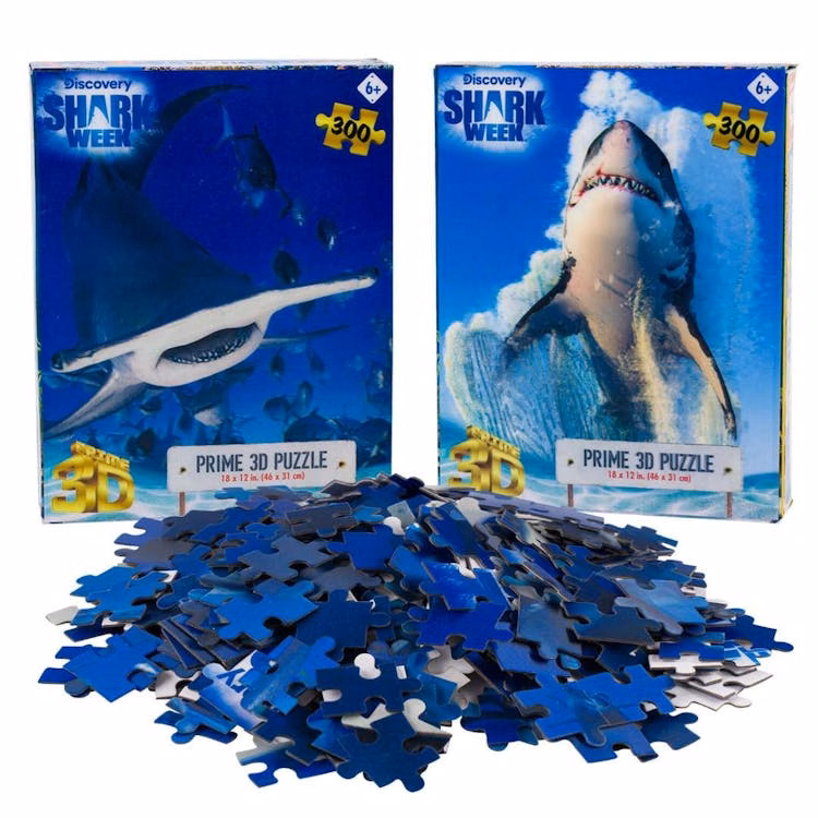 3D Wild Sea Animal 300-Piece Puzzle - Assorted