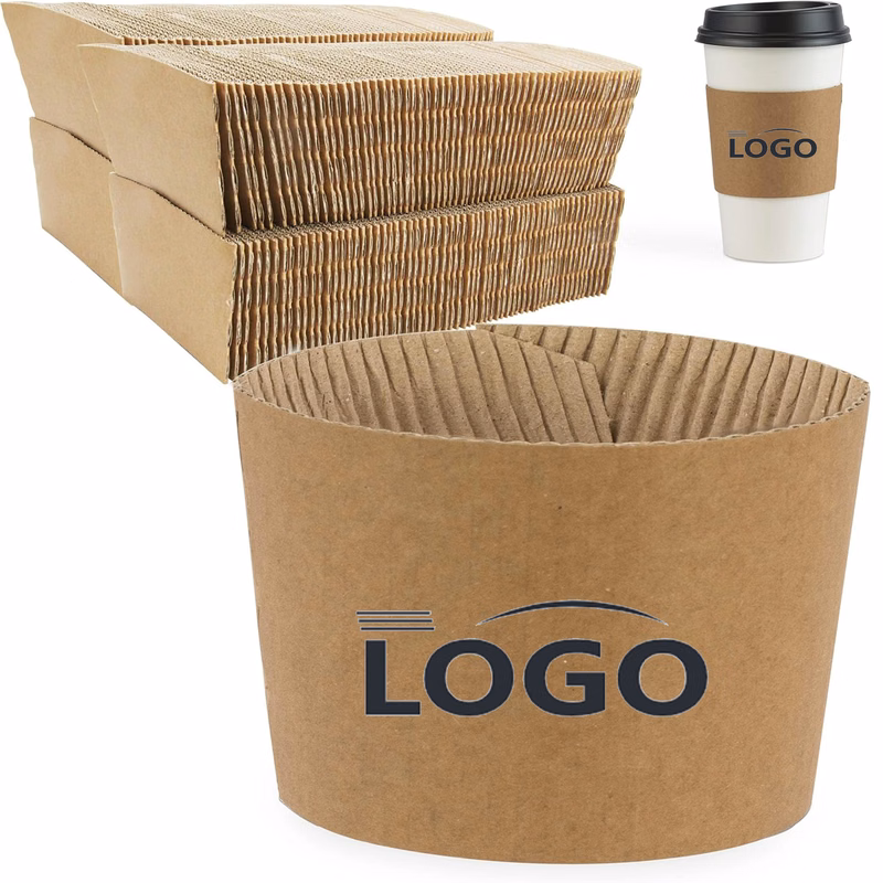 Coffee Cup Sleeves Disposable Double-wall Paper Hot Cold