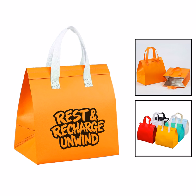 Non-Woven Insulated Food Delivery Tote Bags