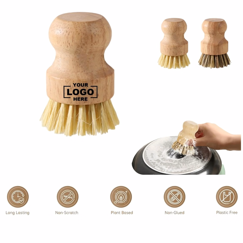 Solid Wood Handle Gentle Natural Material Dish Brush