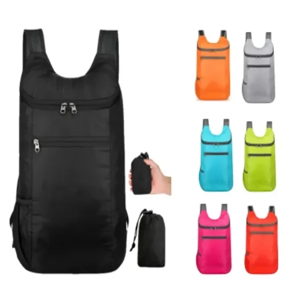Custom Oxford Cloth Foldable Travel Bag 15.8 inch — Compact Business Trip Backpack 1