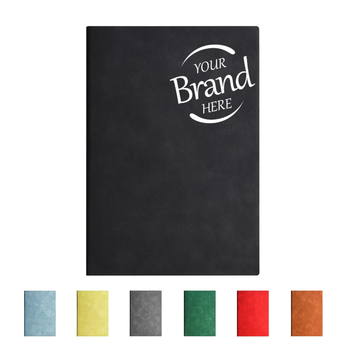 Soft Touch Pu Leather Cover Travel Notebook(5.82" X 8.27") 1
