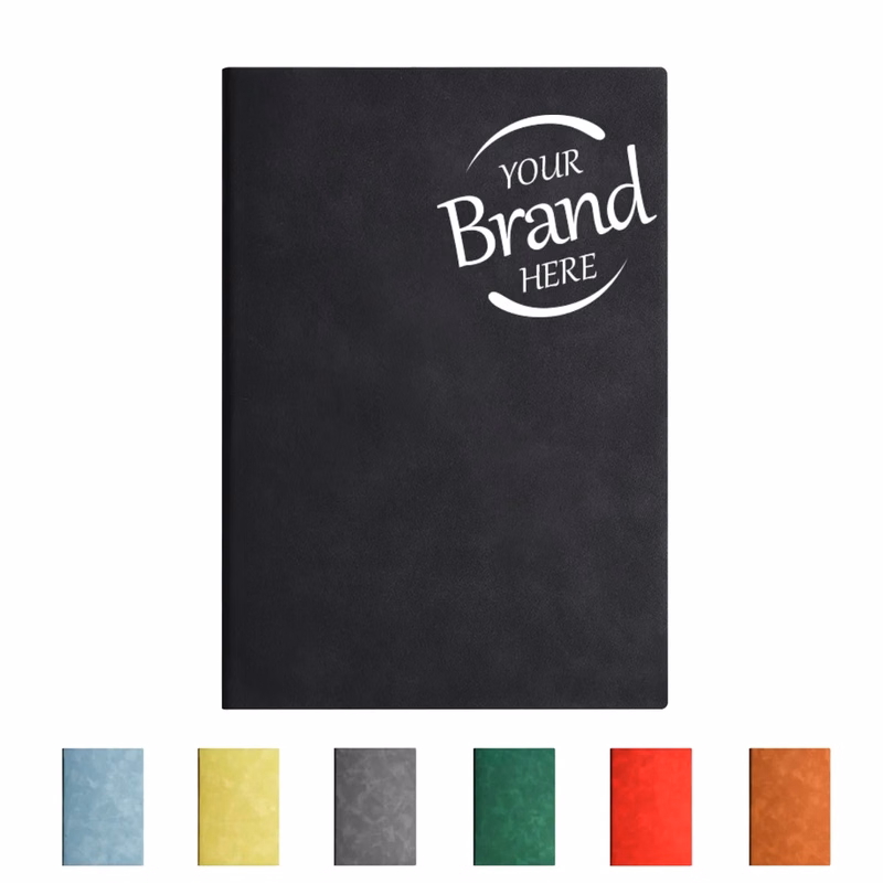 Soft Touch Pu Leather Cover Travel Notebook(5.82" X 8.27")
