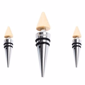 Wooden Cone Shaped Wine Cork Bottle Stopper