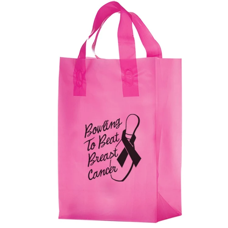 Color HDPE Frosted Soft Loop Shopper - Awareness Bag 1