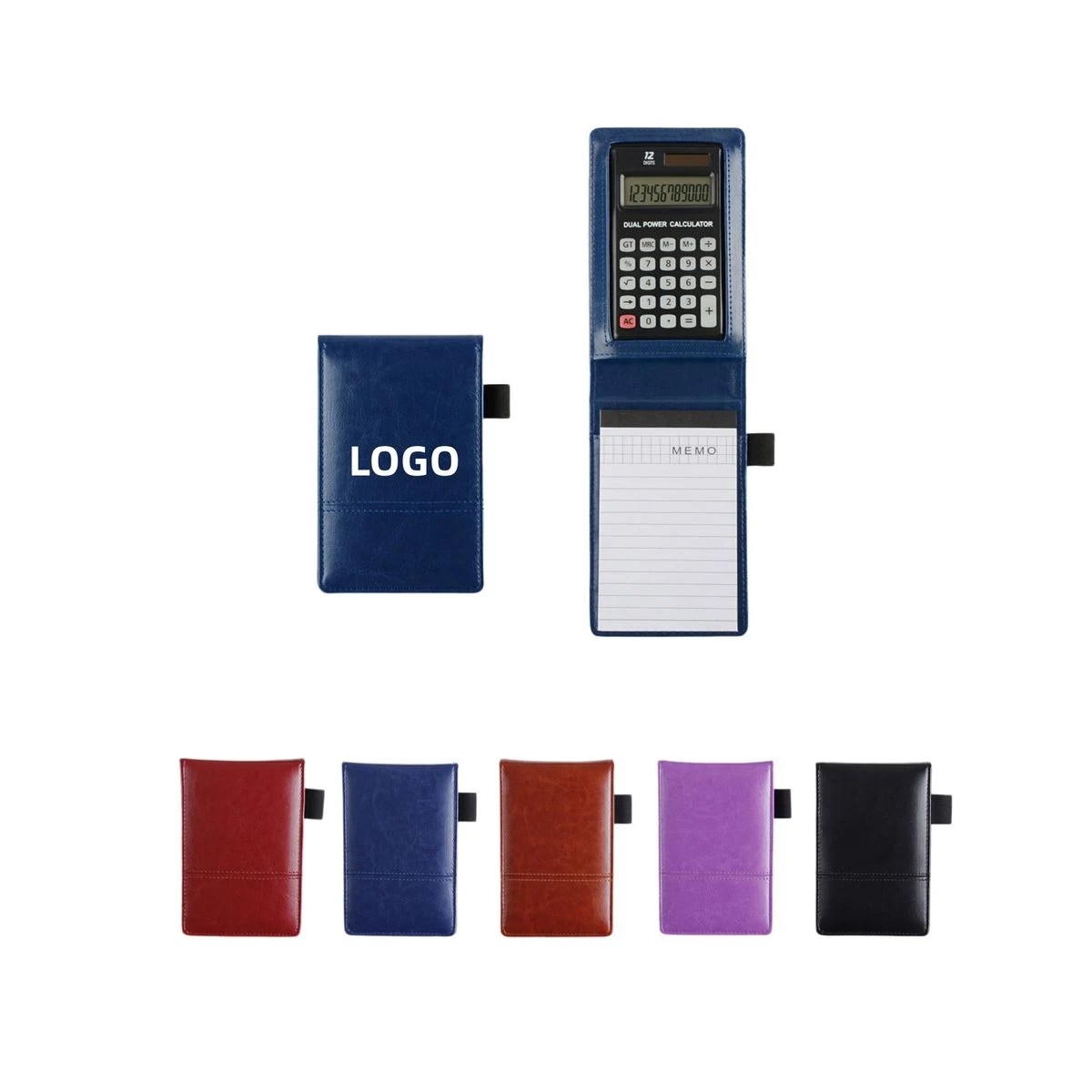 PU Leather A7 Foldable Calculator Notepad 1