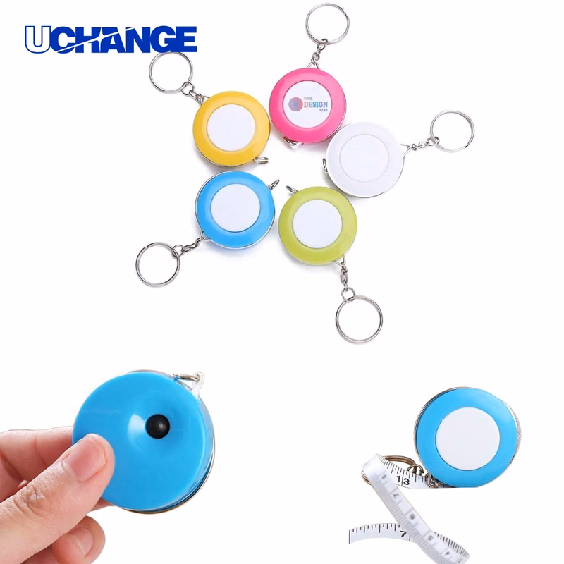 Plastic Measuring Tape Keychain