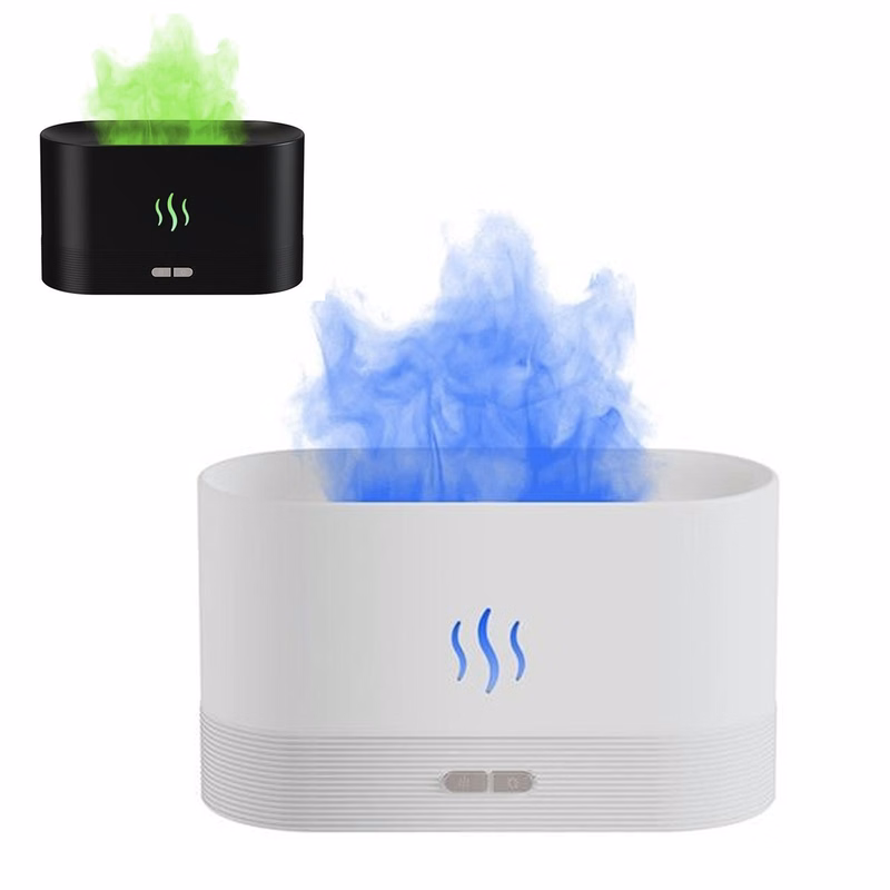 Simulated Flame Air Humidifier Essential Aroma Oil Diffuser