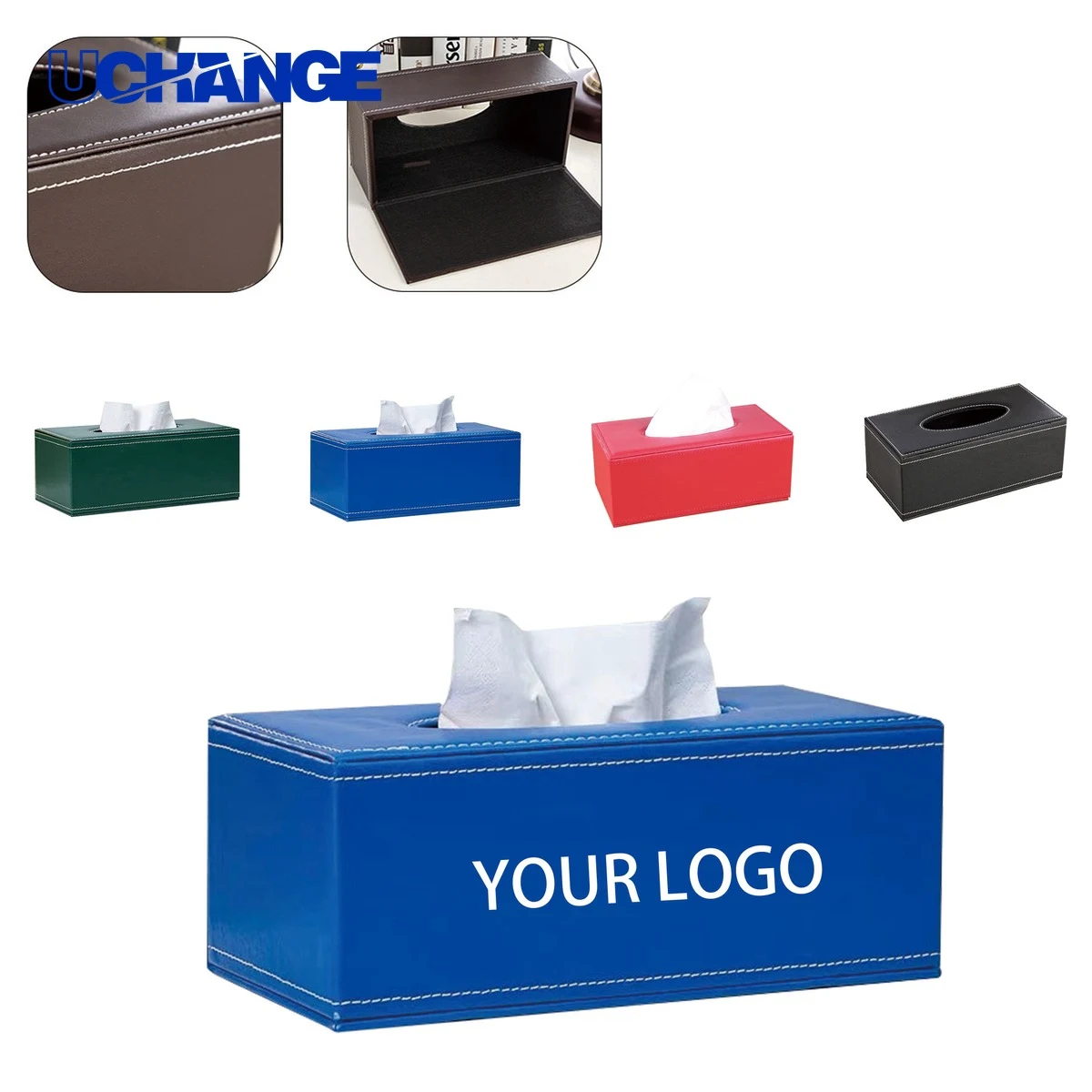 Genuine Hide Paper Holder Storage Case 1