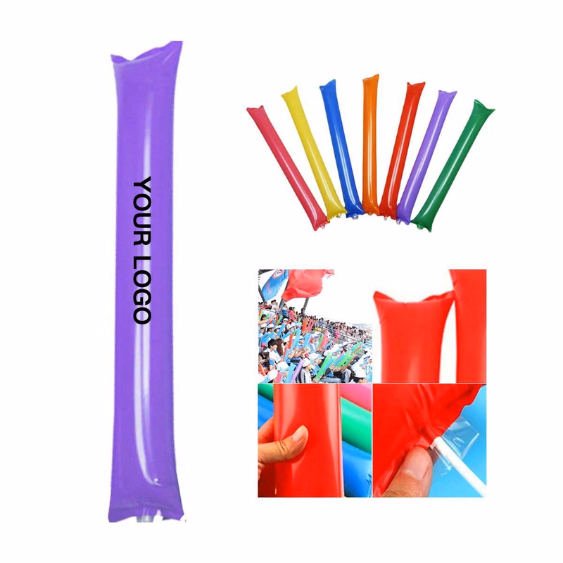 Reusable Inflatable Cheer Sticks in Bright Colors