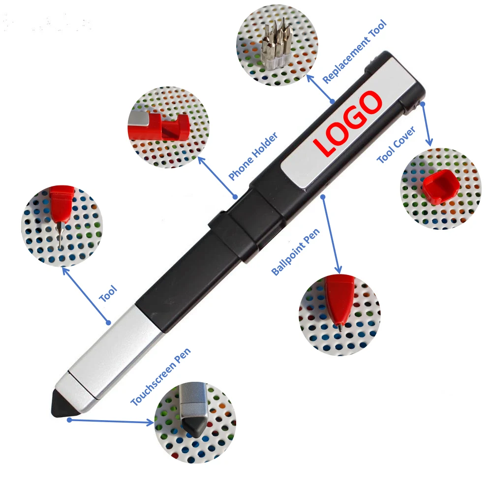 Phone Holder Screwdriver Touch Ballpoint Pen 1