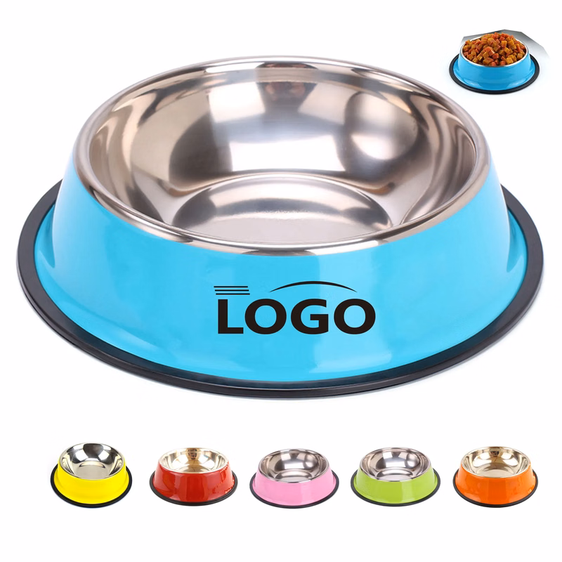 16cm Colorful Steel Pet Treat Bowl Food Tray