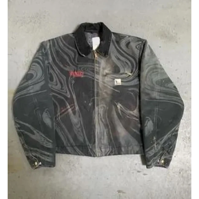 Men's Hip Hop Streetwear Denim Bomber Jacket 1