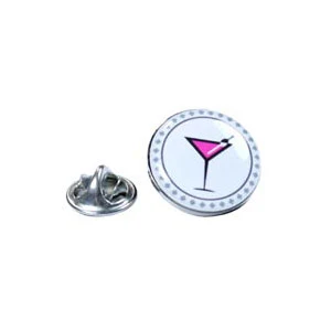 Lapel Pin / Pins with 3/4" Round Imprint 1