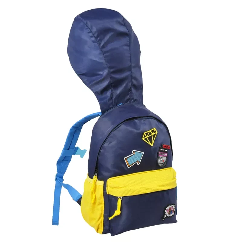 School Backpack with Hat 1