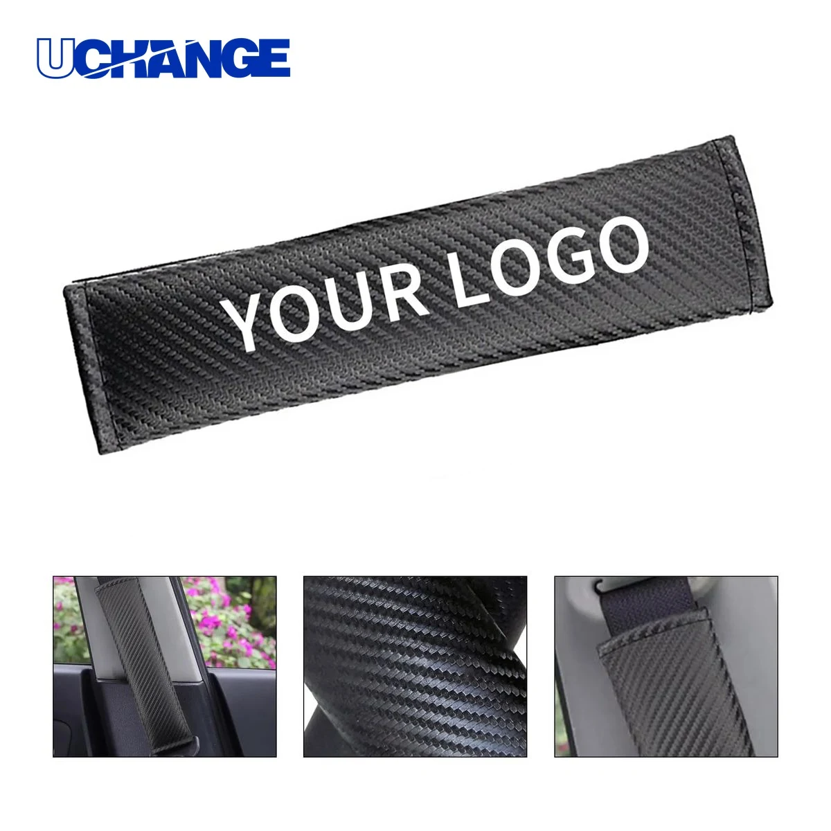 Leather Seatbelt Pad Cushion 8.7x2.4 Inch for Travel 1