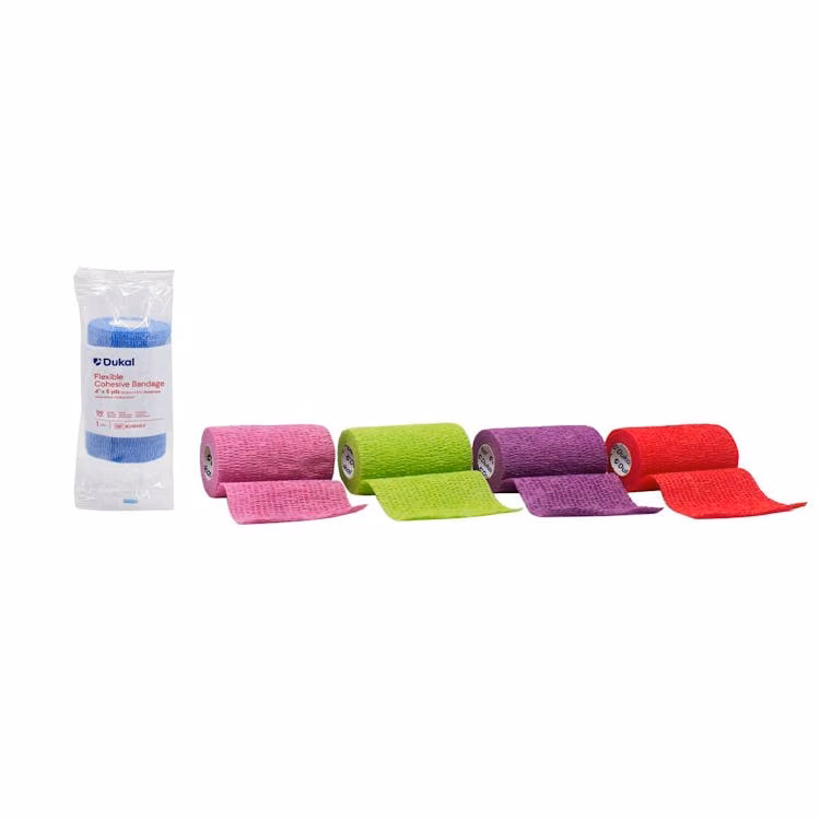 Non-Sterile Non-Latex Cohesive Bandages 4" x 5 yds
