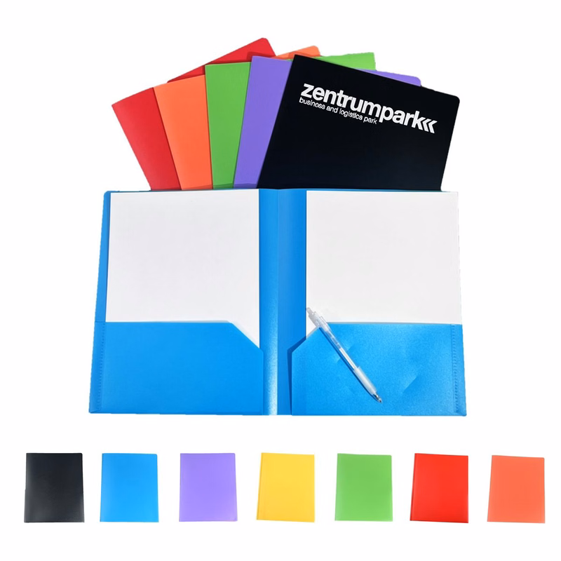 Vinyl Folder with Two Pockets