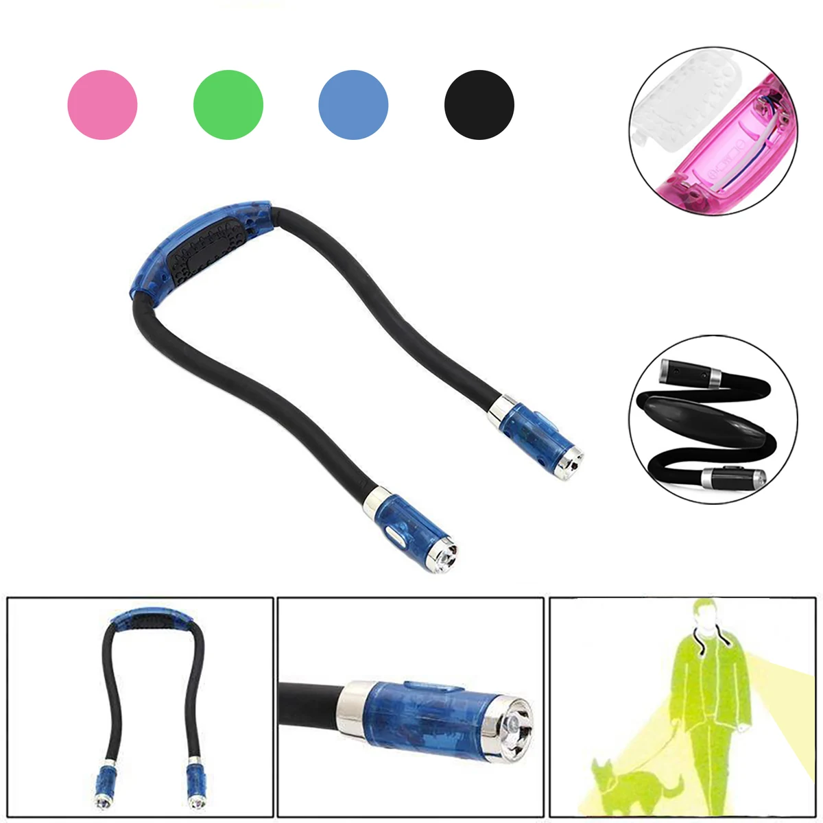 Led Neck Hug Light Book Reading Lamp 1