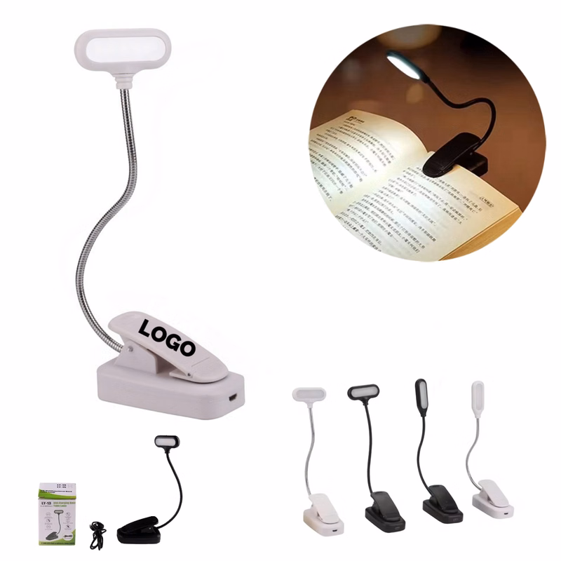 MOQ 10 pcs USB Rechargeable Book Lamp