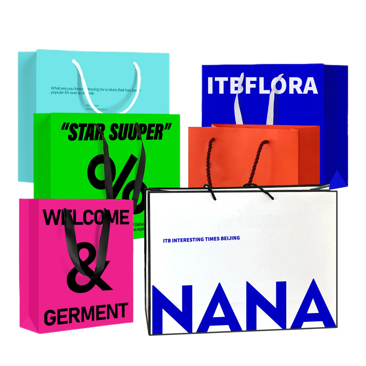 Customizable Paper Gift Bag with Handle 1