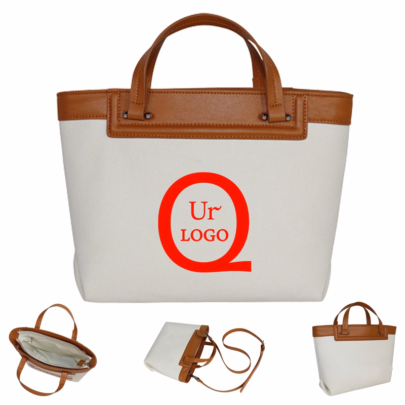 Full-Color 100% Cotton Canvas Tote Boat Bag W/ Lining